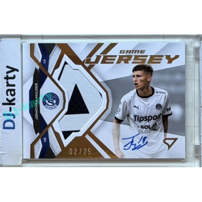 2025/26 Sportzoo Chance Liga 2. série #GJS-MU Jonathan Mulder Game Jersey Auto 02/25