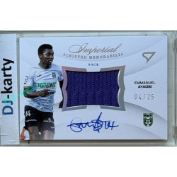 2025/26 Sportzoo Chance Liga 2. série #IM-EA Emmanuel Ayaosi Imperial Scripted Memorabilia Silver Auto 04/25