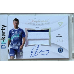 2025/26 Sportzoo Chance Liga 2. série #IM-JS Jiří Sláma Imperial Scripted Memorabilia Silver Auto 14/25