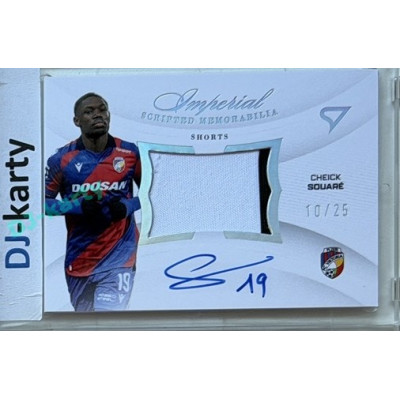 2025/26 Sportzoo Chance Liga 2. série #IM-CS Cheick Suaré Imperial Scripted Memorabilia Silver Auto 10/25