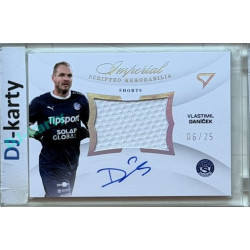 2025/26 Sportzoo Chance Liga 2. série #IM-VD Vlastimil Daníček Imperial Scripted Memorabilia Silver Auto 06/25