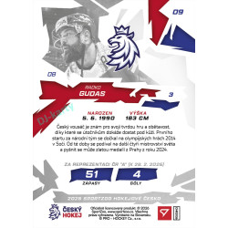 2026 Sportzoo Hokejové Česko #09 Radko Gudas