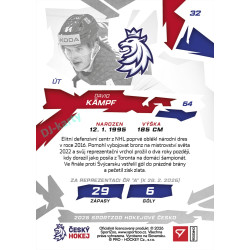 2026 Sportzoo Hokejové Česko #32 David Kämpf