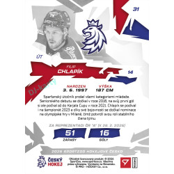 2026 Sportzoo Hokejové Česko #31 Filip Chlapík