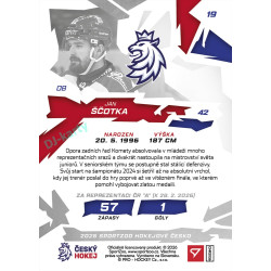 2026 Sportzoo Hokejové Česko #19 Jan Ščotka