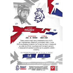 2026 Sportzoo Hokejové Česko #46 Lukáš Rousek