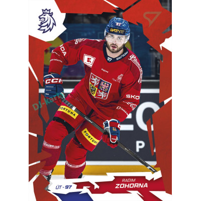 2026 Sportzoo Hokejové Česko #54 Radim Zohorna Scarlet Red