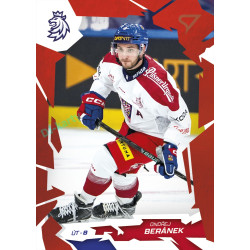 2026 Sportzoo Hokejové Česko #24 Ondřej Beránek Scarlet Red