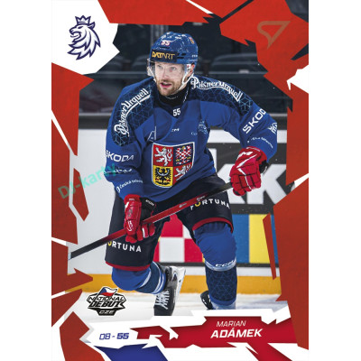 2026 Sportzoo Hokejové Česko #07 Marian Adámek Scarlet Red