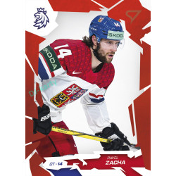 2026 Sportzoo Hokejové Česko #52 Pavel Zacha Scarlet Red