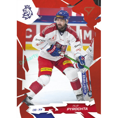 2026 Sportzoo Hokejové Česko #17 Filip Pyrochta Scarlet Red