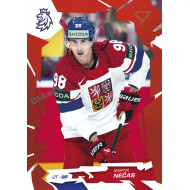 2026 Sportzoo Hokejové Česko #42 Martin Nečas Scarlet Red