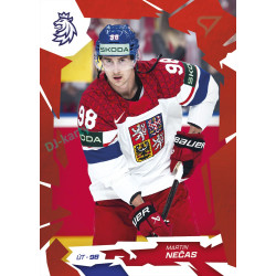 2026 Sportzoo Hokejové Česko #42 Martin Nečas Scarlet Red