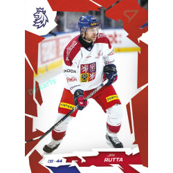 2026 Sportzoo Hokejové Česko #18 Jan Rutta Scarlet Red