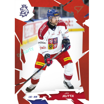 2026 Sportzoo Hokejové Česko #18 Jan Rutta Scarlet Red