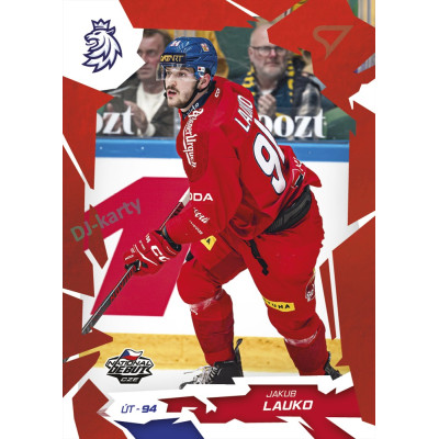 2026 Sportzoo Hokejové Česko #41 Jakub Lauko Scarlet Red