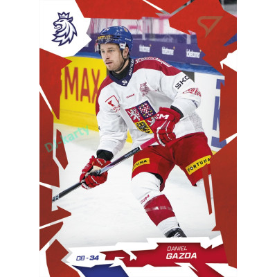 2026 Sportzoo Hokejové Česko #08 Daniel Gazda Scarlet Red