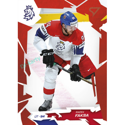 2026 Sportzoo Hokejové Česko #27 Radek Faksa Scarlet Red