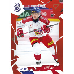 2026 Sportzoo Hokejové Česko #47 Lukáš Sedlák Scarlet Red
