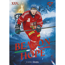 2026 Sportzoo Hokejové Česko #BH-11 Radim Šimek Beacon of Hope Fire Red xx/25
