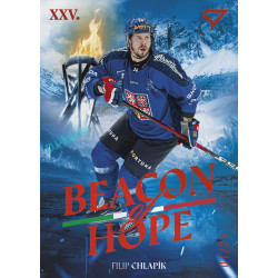 2026 Sportzoo Hokejové Česko #BH-18 Filip Chlapík Beacon of Hope Fire Red xx/25