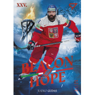 2026 Sportzoo Hokejové Česko #BH-06 Radko Gudas Beacon of Hope Fire Red xx/25