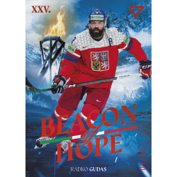 2026 Sportzoo Hokejové Česko #BH-06 Radko Gudas Beacon of Hope Fire Red xx/25
