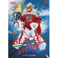 2026 Sportzoo Hokejové Česko #BH-05 Daniel Vladař Beacon of Hope Fire Red xx/25