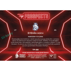 2026 Sportzoo Hokejové Česko #TP-22 Štěpán Hoch Top Prospects