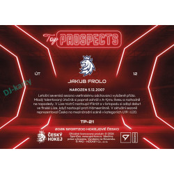 2026 Sportzoo Hokejové Česko #TP-21 Jakub Frolo Top Prospects