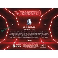 2026 Sportzoo Hokejové Česko #TP-28 Oskar Lisler Top Prospects