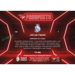 2026 Sportzoo Hokejové Česko #TP-05 Jakub Fibigr Top Prospects