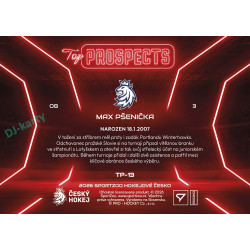 2026 Sportzoo Hokejové Česko #TP-13 Max Pšenička Top Prospects