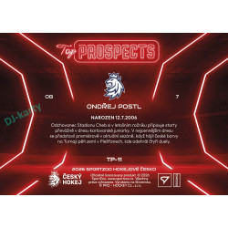 2026 Sportzoo Hokejové Česko #TP-11 Ondřej Postl Top Prospects