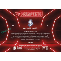 2026 Sportzoo Hokejové Česko #TP-01 Matyáš Mařík Top Prospects