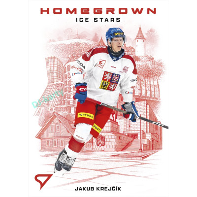 2026 Sportzoo Hokejové Česko #HS-08 Jakub Krejčík Homegrown Ice Stars