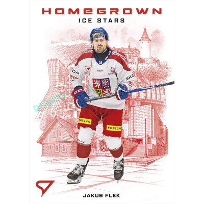 2026 Sportzoo Hokejové Česko #HS-16 Jakub Flek Homegrown Ice Stars