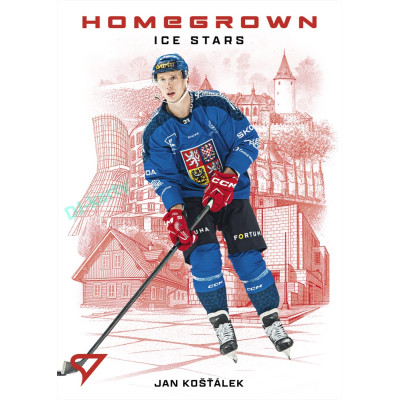 2026 Sportzoo Hokejové Česko #HS-07 Jan Košťálek Homegrown Ice Stars