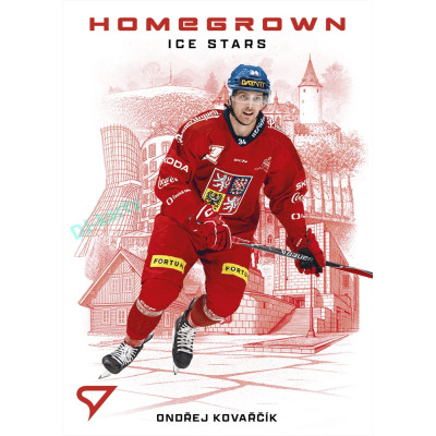 2026 Sportzoo Hokejové Česko #HS-21 Ondřej Kovařčík Homegrown Ice Stars