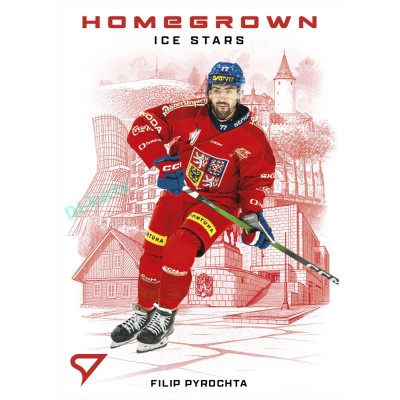 2026 Sportzoo Hokejové Česko #HS-10 Filip Pyrochta Homegrown Ice Stars