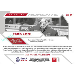 2026 Sportzoo Hokejové Česko #SM-19 Ondřej Kacetl Special Moments