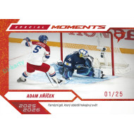 2026 Sportzoo Hokejové Česko #SM-23 Adam Jiříček Special Moments Party Red xx/25