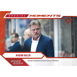 2026 Sportzoo Hokejové Česko #SM-20 Radim Rulík Special Moments Party Red xx/25