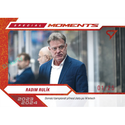 2026 Sportzoo Hokejové Česko #SM-20 Radim Rulík Special Moments Party Red xx/25