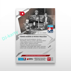 2025/26 Sportzoo ELH LIVE #L-27 Tomáš Dvořák & Patrik Poulíček  LIVE karta xx/xx