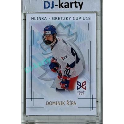 2025/26 Real Cards serie 1 #HG-17 Dominik Řípa Hlinka-Gretzky cup U18