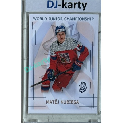 2025/26 Real Cards serie 1 #U20-12 Matěj Kubiesa World junior Championship U20 2025/26