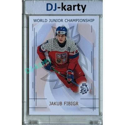 2025/26 Real Cards serie 1 #U20-06 Jakub Fibigr World junior Championship U20 2025/26