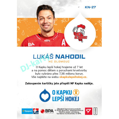 2026 hvězdy Tipsport ELH #KN-27 LUKÁŠ NAHODIL