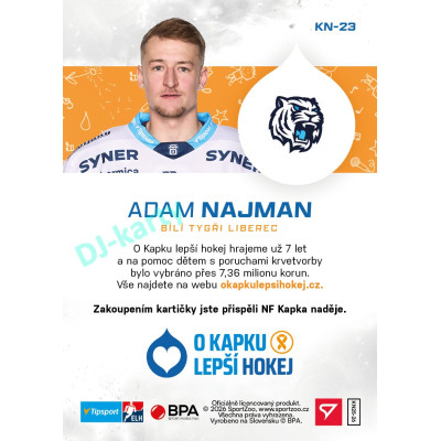 2026 hvězdy Tipsport ELH #KN-23 ADAM NAJMAN